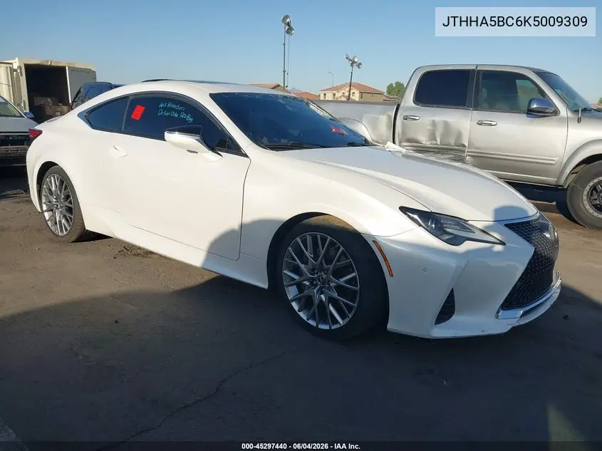 2019 Lexus Rc 300 VIN: JTHHA5BC6K5009309 Lot: 45297440