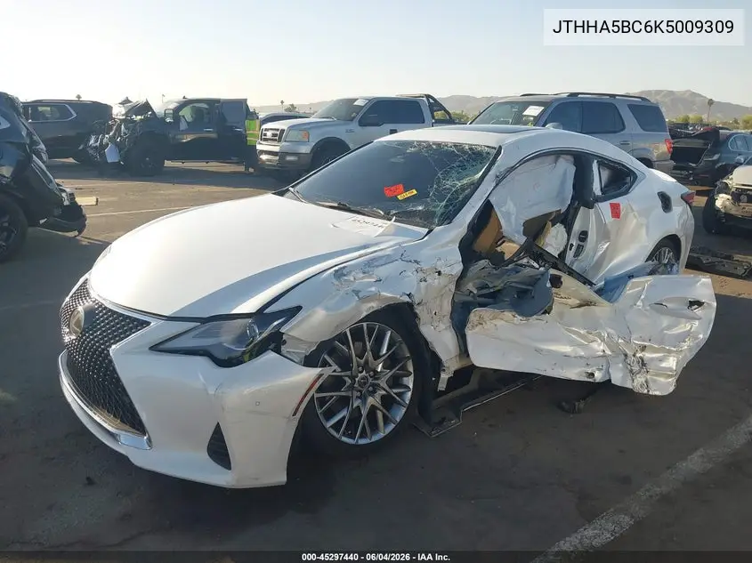 2019 Lexus Rc 300 VIN: JTHHA5BC6K5009309 Lot: 45297440
