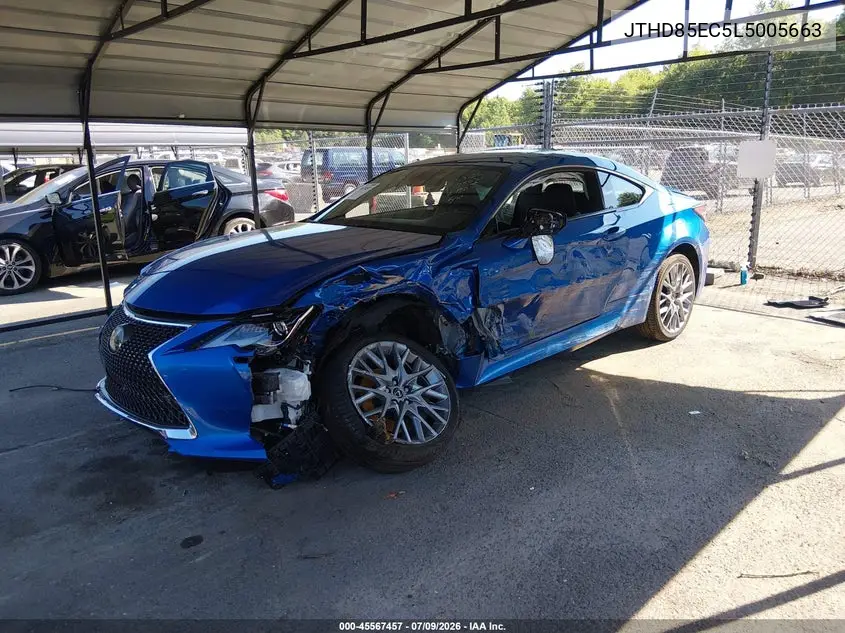 2020 Lexus Rc 300 VIN: JTHD85EC5L5005663 Lot: 45567457