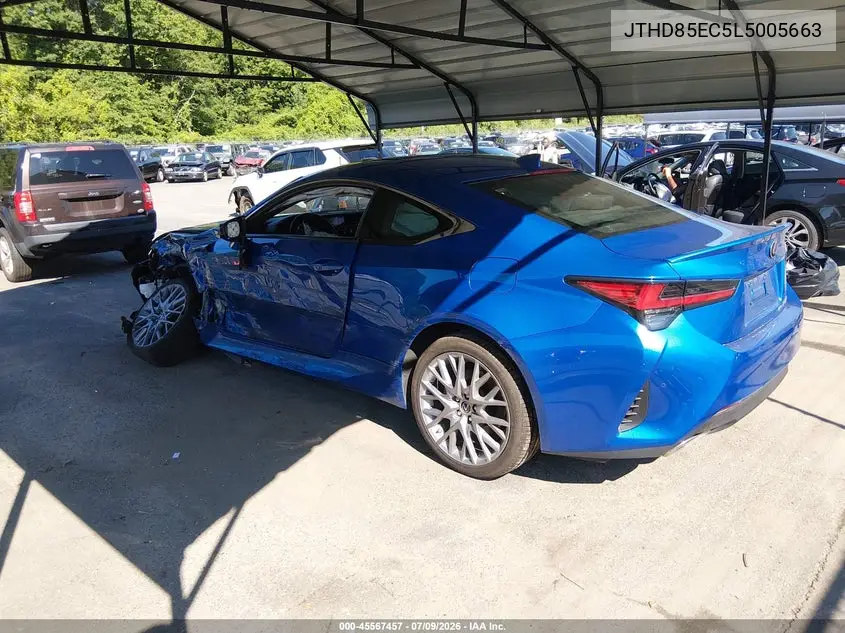 2020 Lexus Rc 300 VIN: JTHD85EC5L5005663 Lot: 45567457