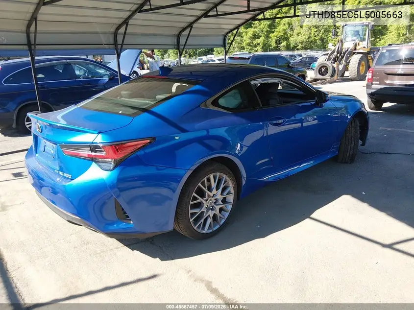 2020 Lexus Rc 300 VIN: JTHD85EC5L5005663 Lot: 45567457