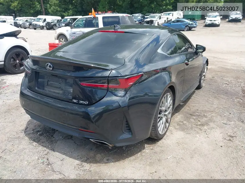 2020 Lexus Rc 350 VIN: JTHDZ5BC4L5023007 Lot: 45622056