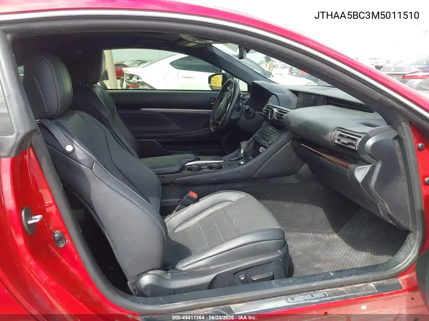 2021 Lexus Rc 300 VIN: JTHAA5BC3M5011510 Lot: 45411364