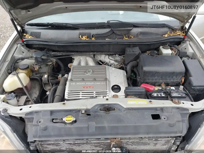 2000 Lexus Rx 300 VIN: JT6HF10U8Y0160897 Lot: 45682507
