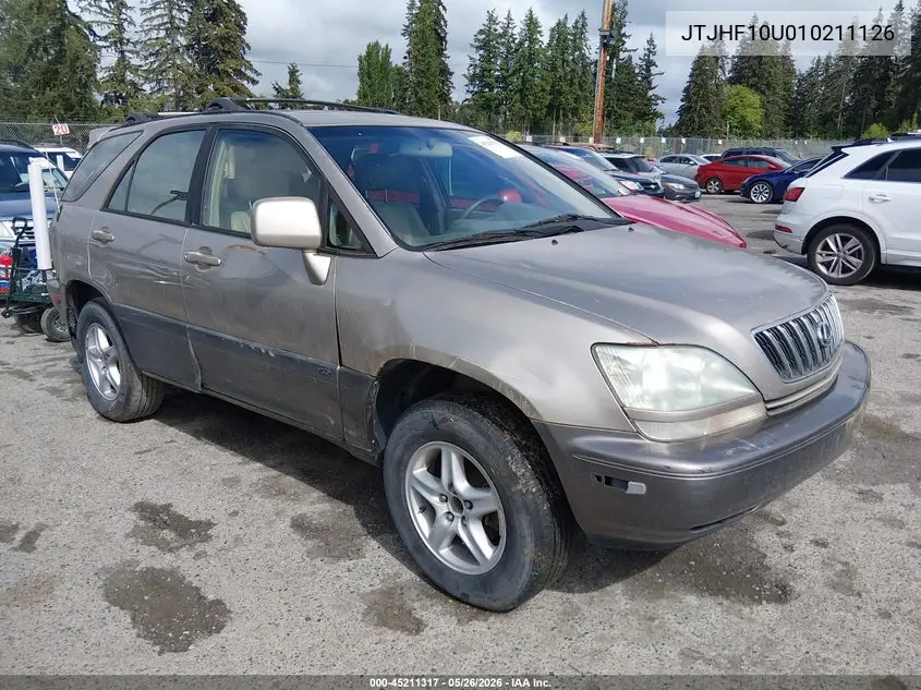 2001 Lexus Rx 300 VIN: JTJHF10U010211126 Lot: 45211317