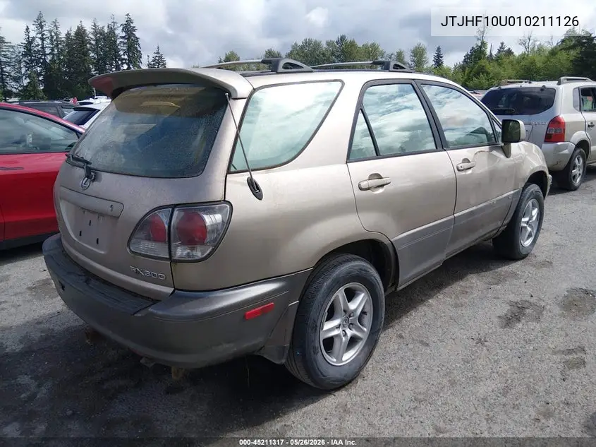 2001 Lexus Rx 300 VIN: JTJHF10U010211126 Lot: 45211317