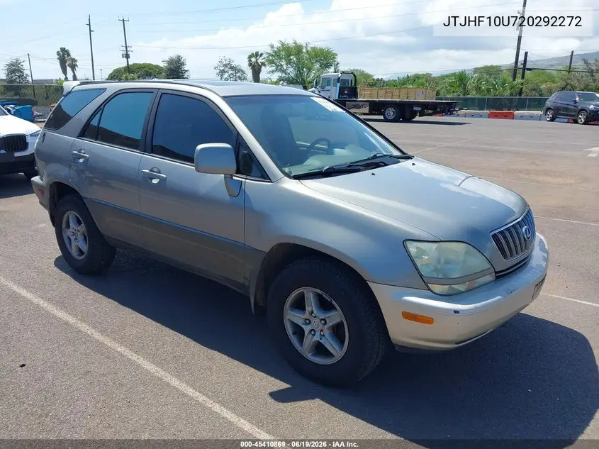 JTJHF10U720292272 2002 Lexus Rx 300