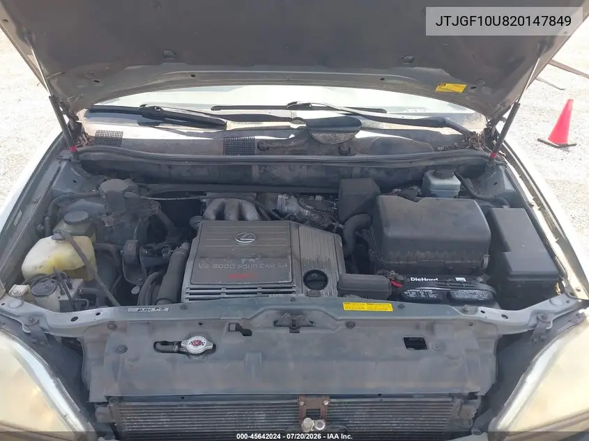 2002 Lexus Rx 300 VIN: JTJGF10U820147849 Lot: 45642024