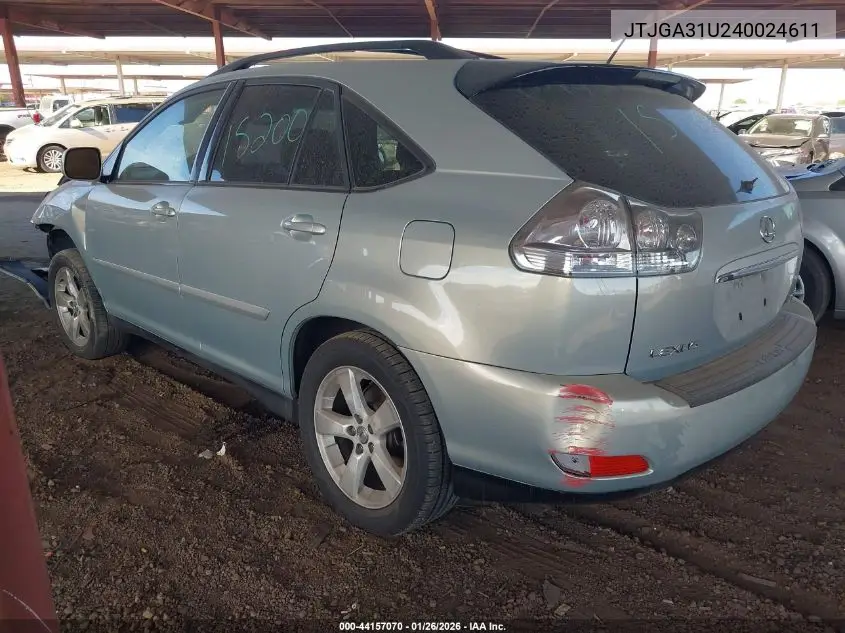 JTJGA31U240024611 2004 Lexus Rx 330