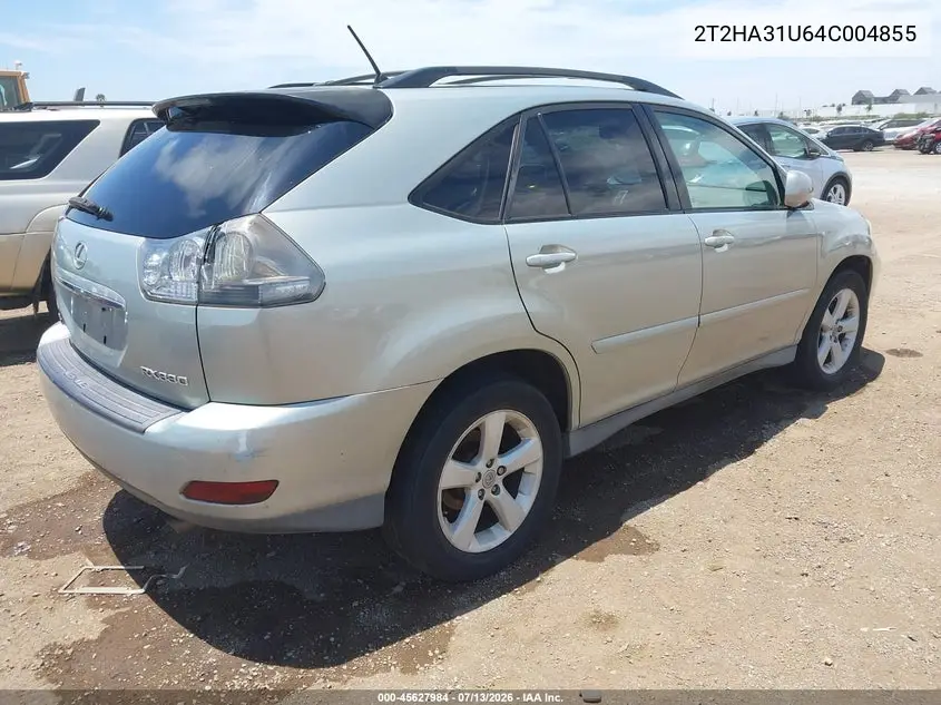 2004 Lexus Rx 330 VIN: 2T2HA31U64C004855 Lot: 45627984