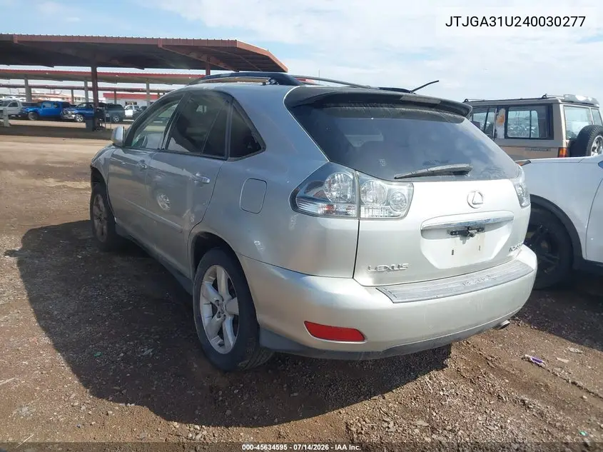 2004 Lexus Rx 330 VIN: JTJGA31U240030277 Lot: 45634595
