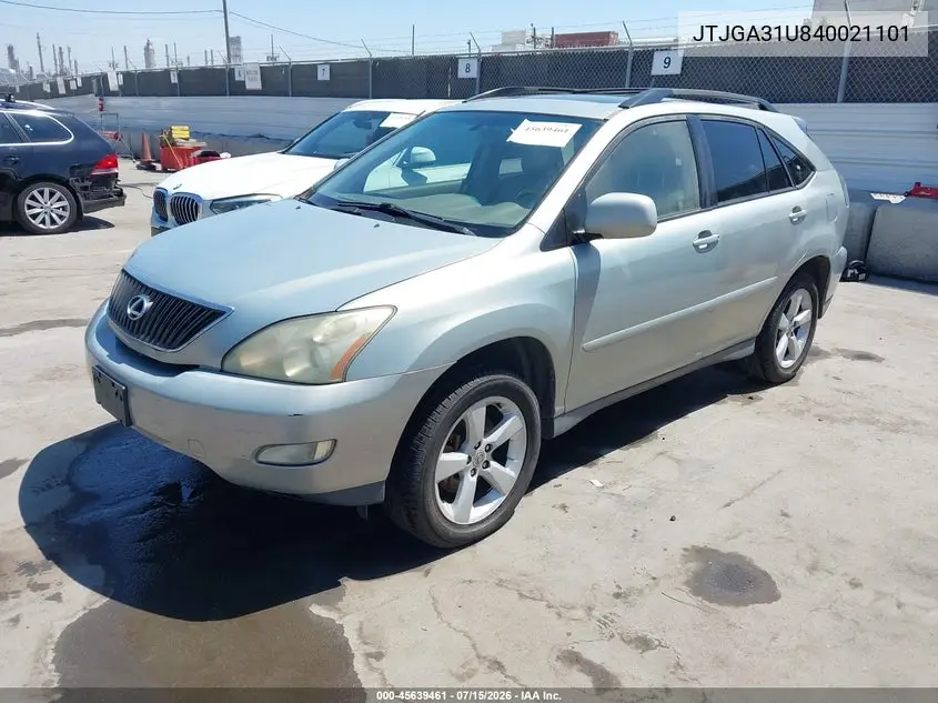 2004 Lexus Rx 330 VIN: JTJGA31U840021101 Lot: 45639461
