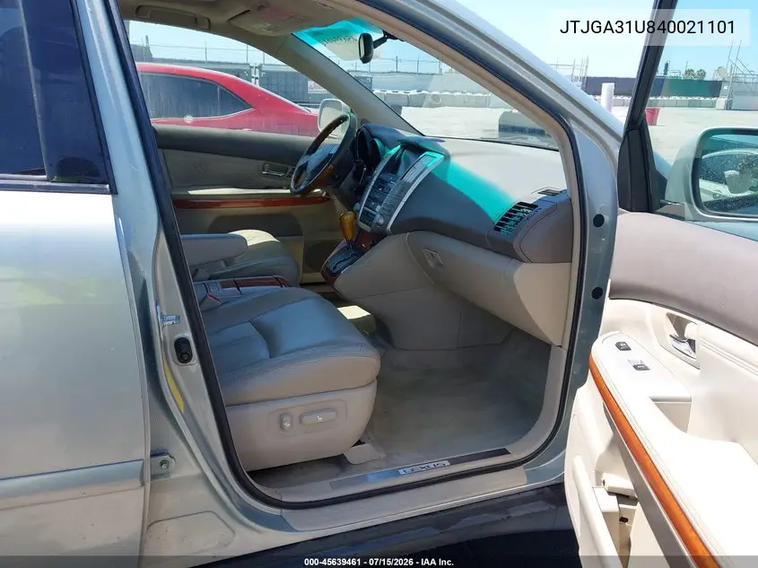 2004 Lexus Rx 330 VIN: JTJGA31U840021101 Lot: 45639461