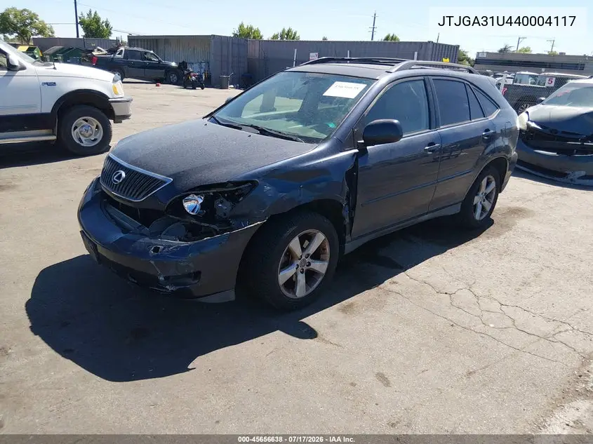 2004 Lexus Rx 330 VIN: JTJGA31U440004117 Lot: 45656638
