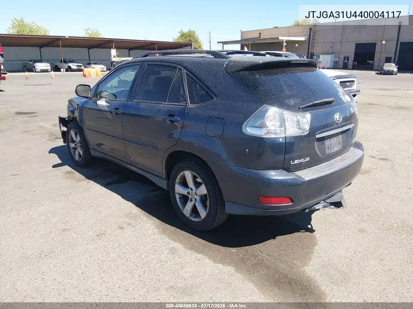 2004 Lexus Rx 330 VIN: JTJGA31U440004117 Lot: 45656638
