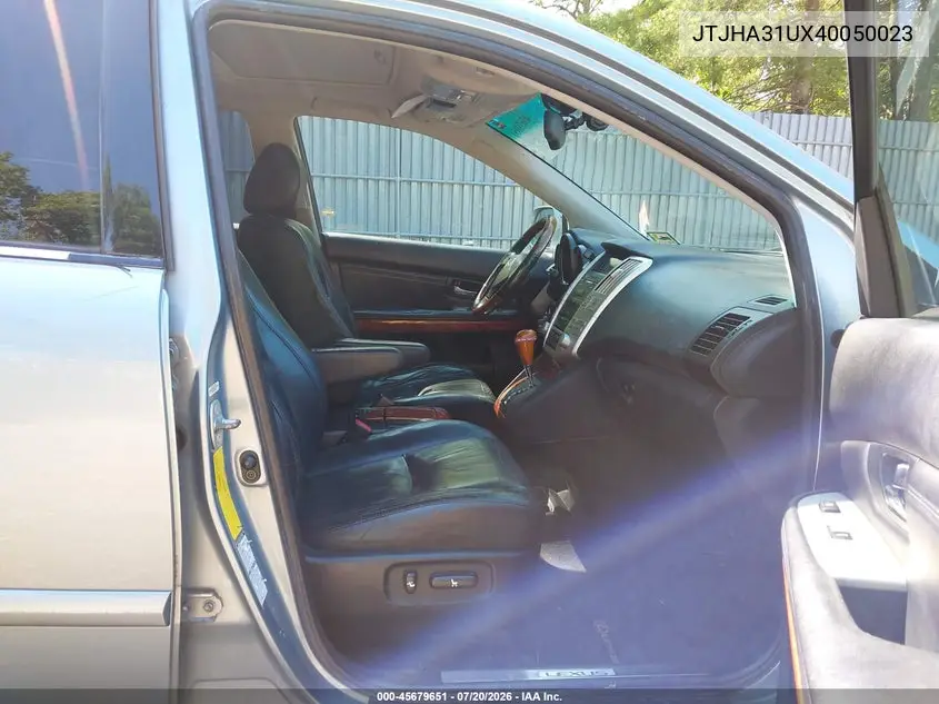 2004 Lexus Rx 330 VIN: JTJHA31UX40050023 Lot: 45679651