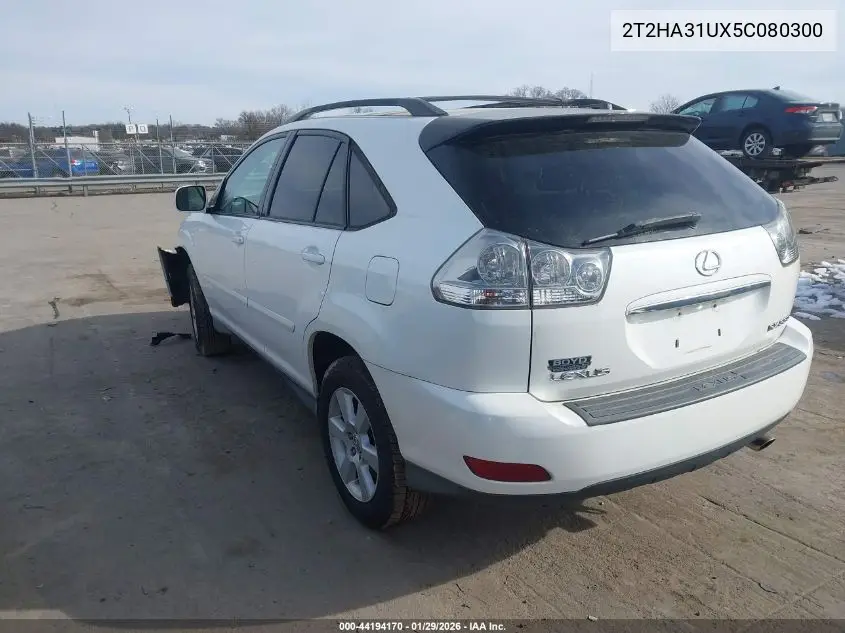 2T2HA31UX5C080306 2005 Lexus Rx 330