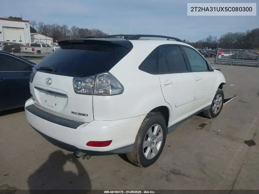 2T2HA31UX5C080306 2005 Lexus Rx 330