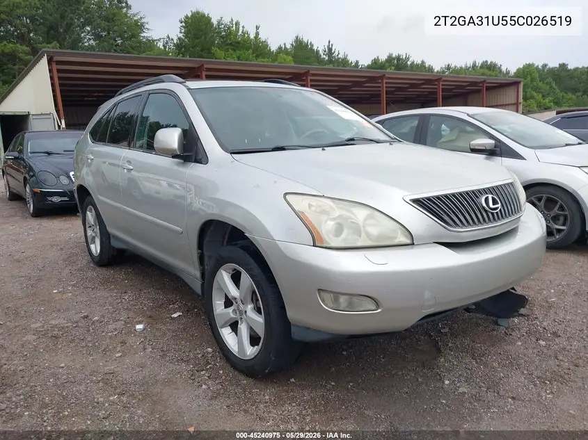 2T2GA31U55C026519 2005 Lexus Rx 330