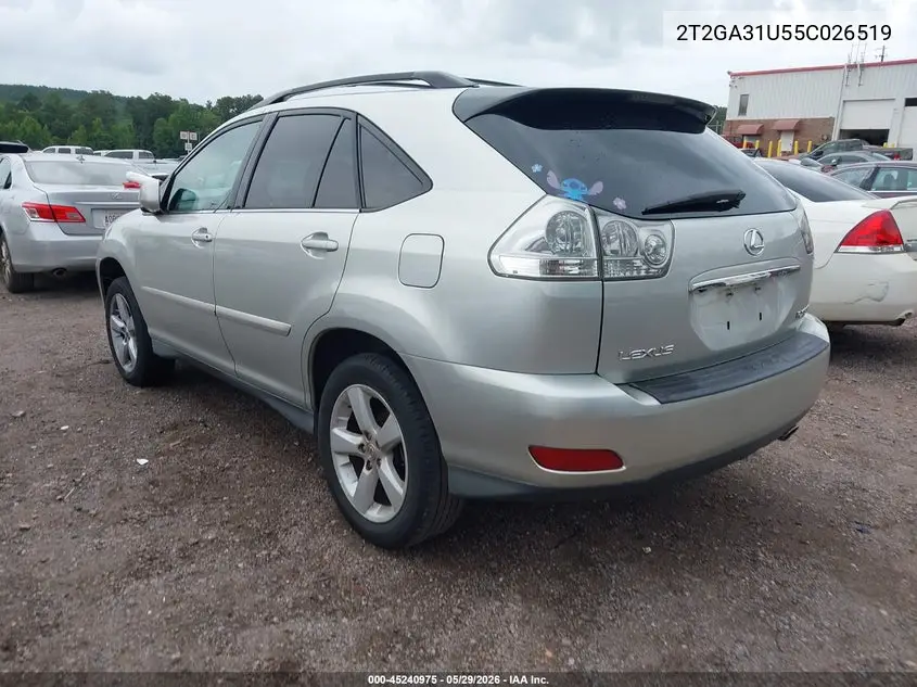 2T2GA31U55C026519 2005 Lexus Rx 330