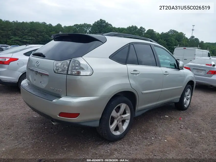 2T2GA31U55C026519 2005 Lexus Rx 330