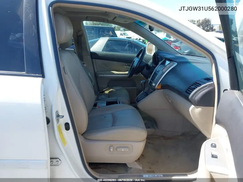 2006 Lexus Rx 400H VIN: JTJGW31U562000280 Lot: 45356293