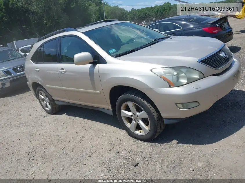 2006 Lexus Rx 330 VIN: 2T2HA31U16C093611 Lot: 45680710