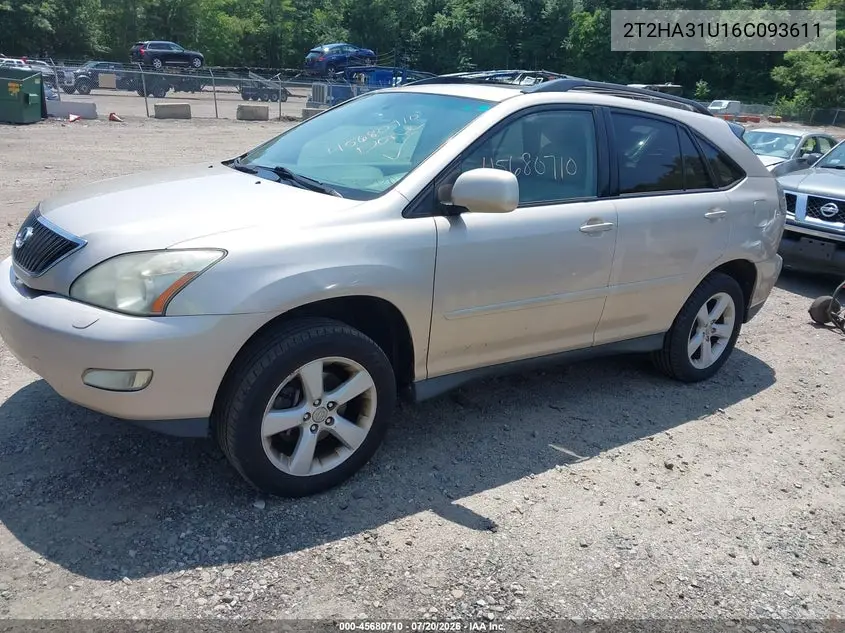 2006 Lexus Rx 330 VIN: 2T2HA31U16C093611 Lot: 45680710