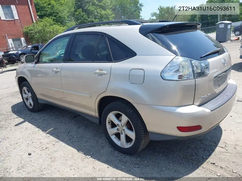 2006 Lexus Rx 330 VIN: 2T2HA31U16C093611 Lot: 45680710