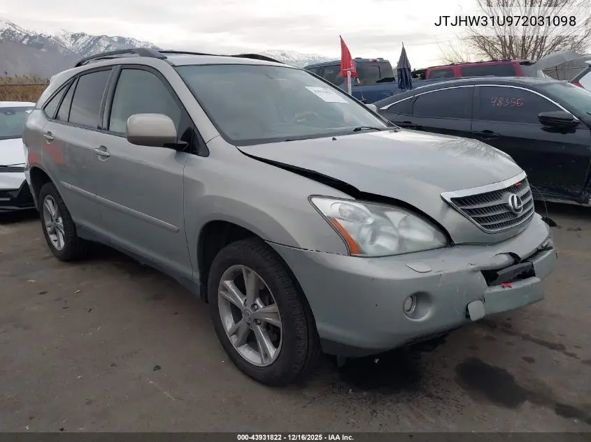 JTJHW31U972031098 2007 Lexus Rx 400H