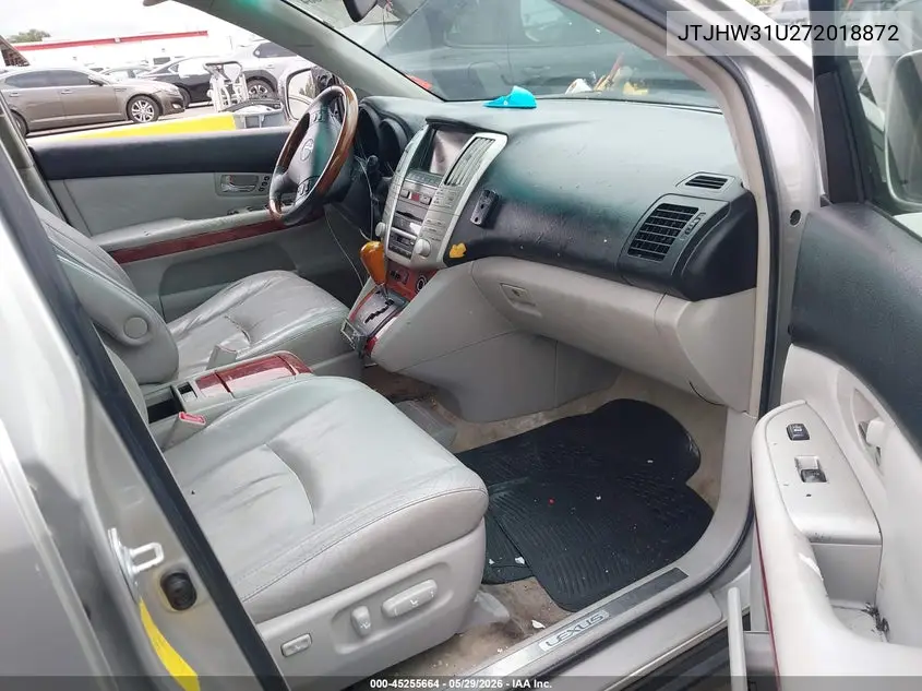 2007 Lexus Rx 400H VIN: JTJHW31U272018872 Lot: 45255664