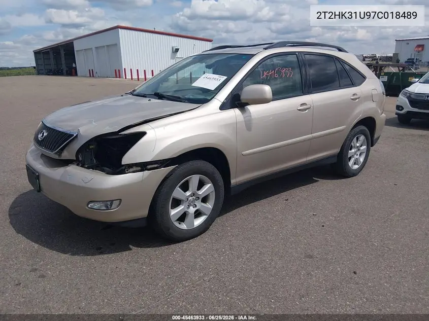 2007 Lexus Rx 350 VIN: 2T2HK31U97C018489 Lot: 45463933