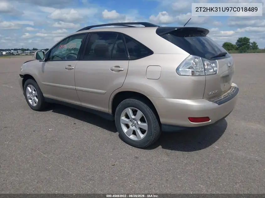 2007 Lexus Rx 350 VIN: 2T2HK31U97C018489 Lot: 45463933