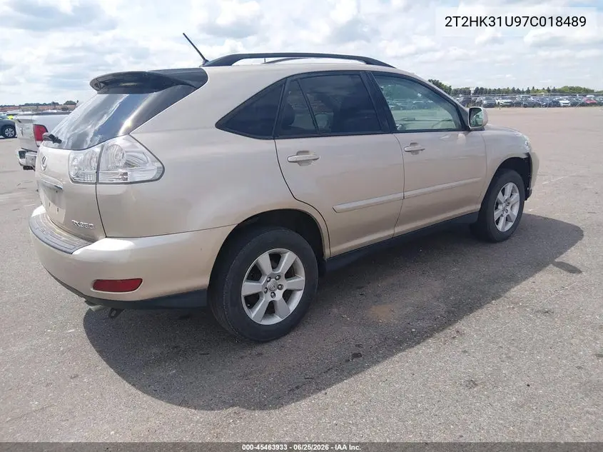 2007 Lexus Rx 350 VIN: 2T2HK31U97C018489 Lot: 45463933