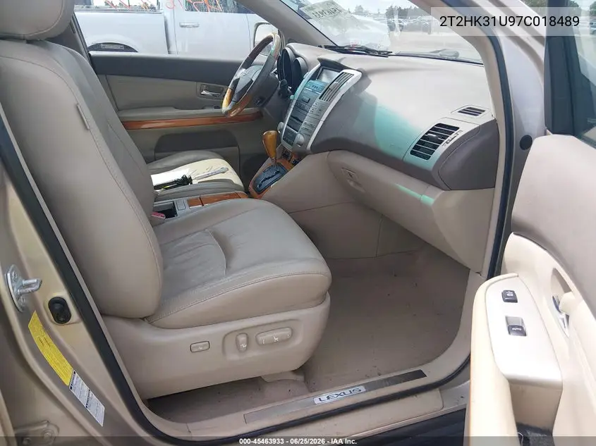 2007 Lexus Rx 350 VIN: 2T2HK31U97C018489 Lot: 45463933