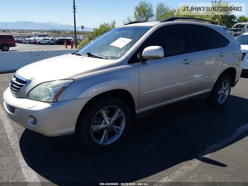 2007 Lexus Rx 400H VIN: JTJHW31UX72020482 Lot: 45498465