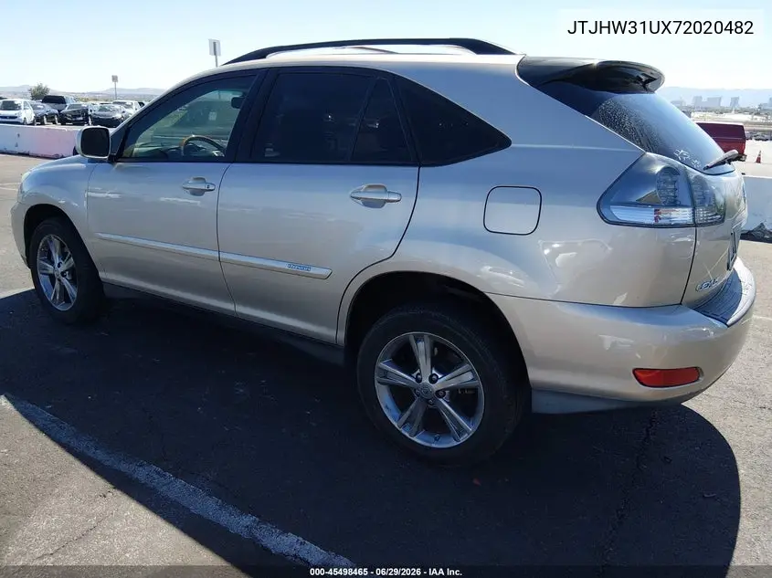 2007 Lexus Rx 400H VIN: JTJHW31UX72020482 Lot: 45498465