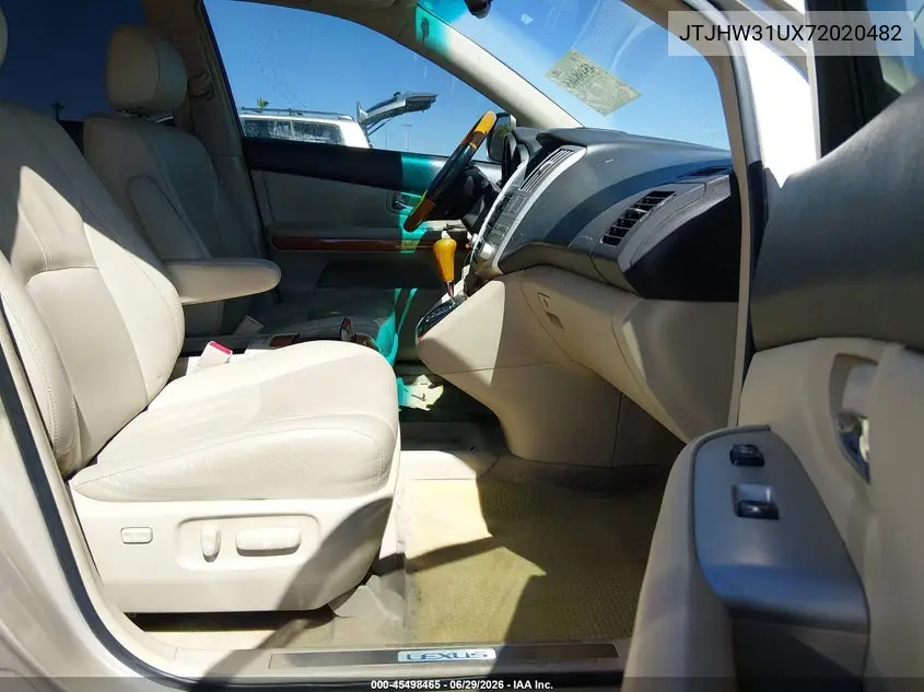 2007 Lexus Rx 400H VIN: JTJHW31UX72020482 Lot: 45498465
