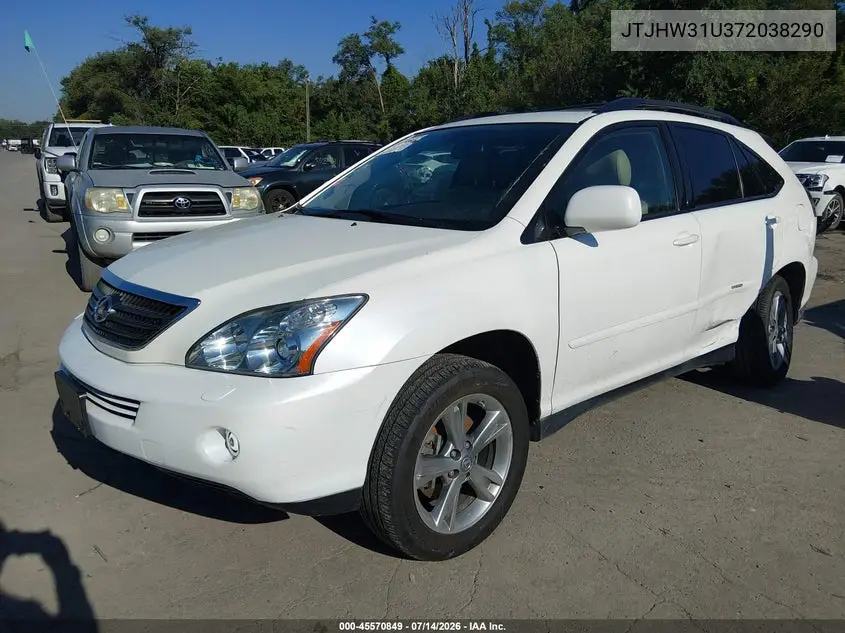 2007 Lexus Rx 400H VIN: JTJHW31U372038290 Lot: 45570849