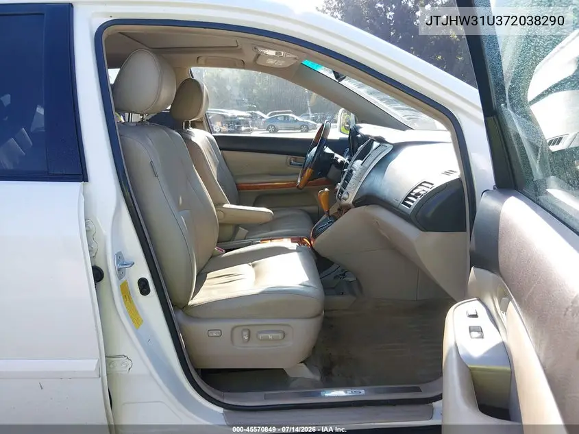 2007 Lexus Rx 400H VIN: JTJHW31U372038290 Lot: 45570849