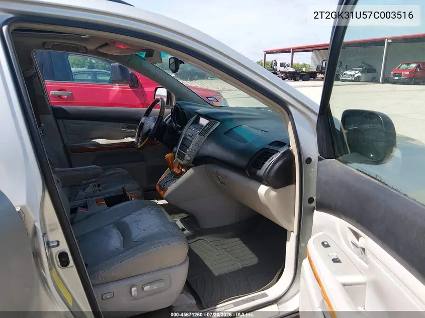 2007 Lexus Rx 350 VIN: 2T2GK31U57C003516 Lot: 45671260