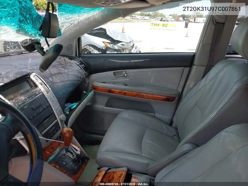 2007 Lexus Rx 350 VIN: 2T2GK31U97C007861 Lot: 45685745