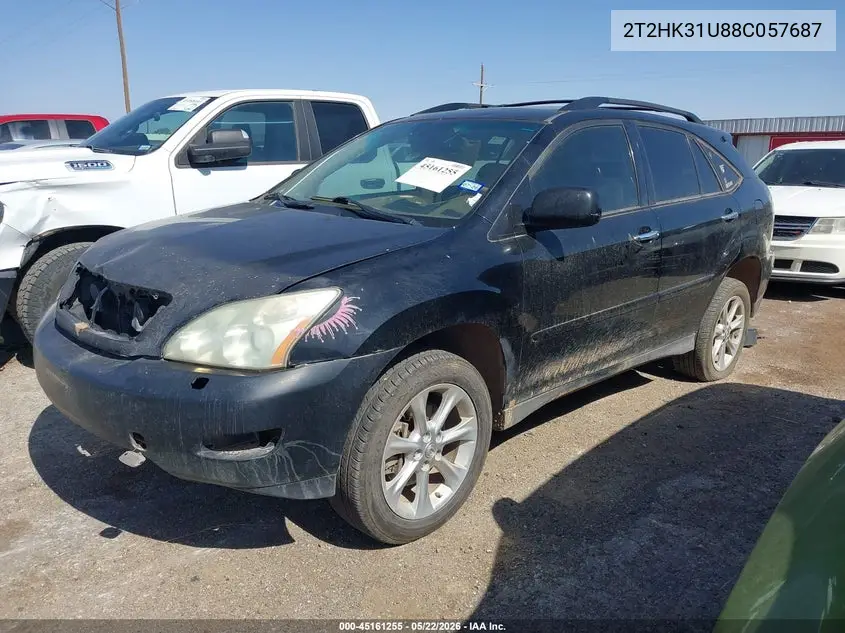 2008 Lexus Rx 350 VIN: 2T2HK31U88C057687 Lot: 45161255