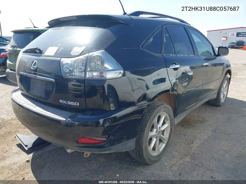 2008 Lexus Rx 350 VIN: 2T2HK31U88C057687 Lot: 45161255