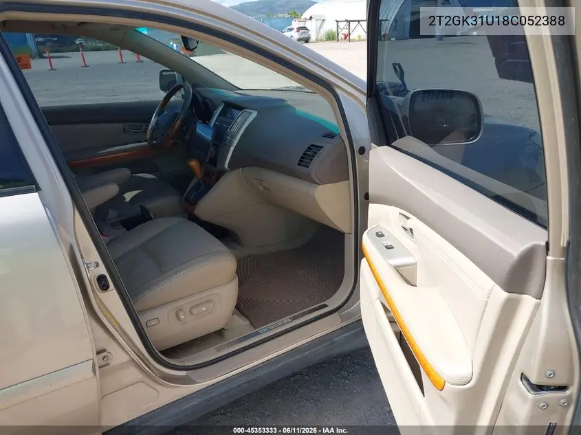 2008 Lexus Rx 350 VIN: 2T2GK31U18C052388 Lot: 45353333
