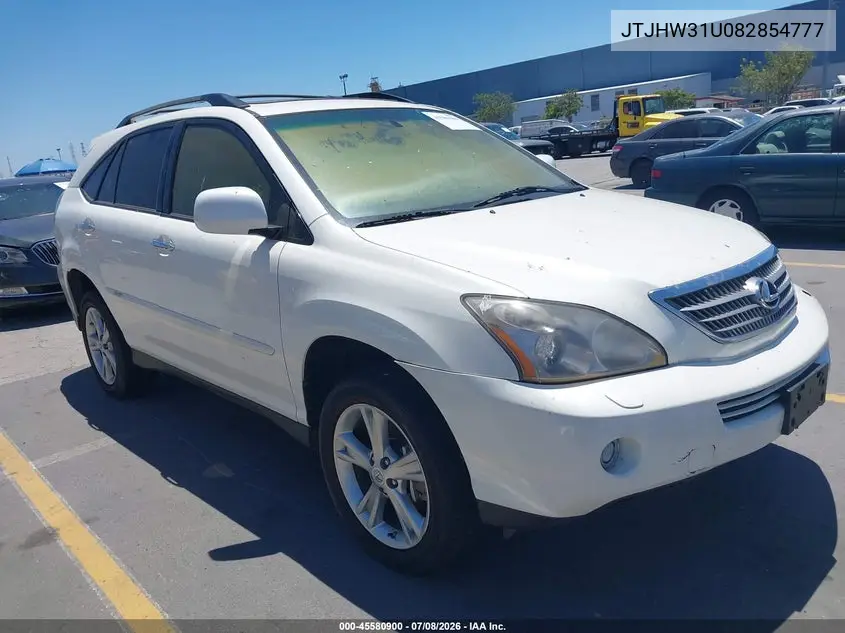 2008 Lexus Rx 400H VIN: JTJHW31U082854777 Lot: 45580900