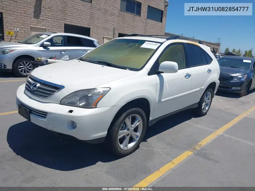 2008 Lexus Rx 400H VIN: JTJHW31U082854777 Lot: 45580900