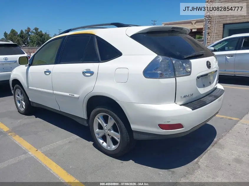 2008 Lexus Rx 400H VIN: JTJHW31U082854777 Lot: 45580900