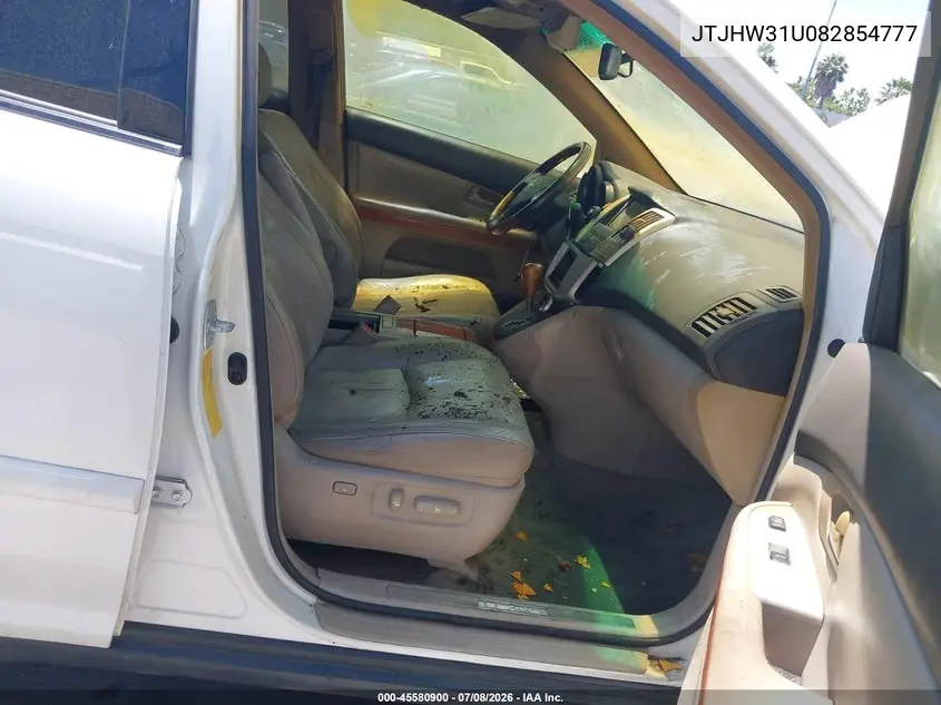 2008 Lexus Rx 400H VIN: JTJHW31U082854777 Lot: 45580900