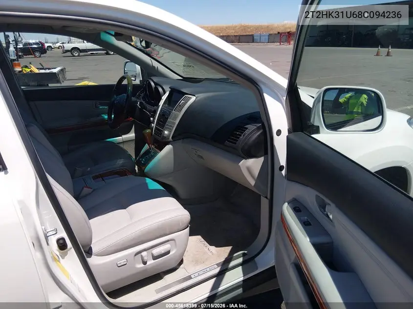 2008 Lexus Rx 350 VIN: 2T2HK31U68C094236 Lot: 45618399